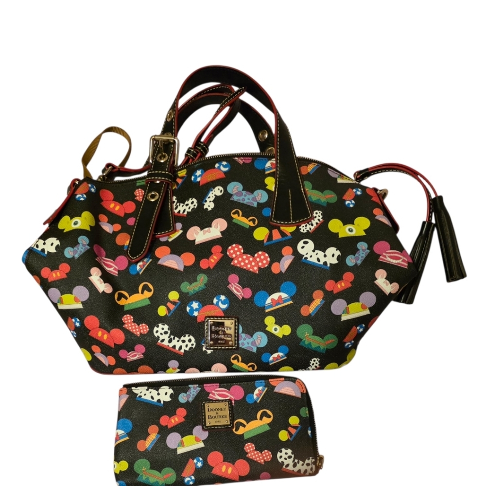 Disney Dooney & Bourke “I Am Ear Hat” Satchel Shoulder Bag Multicolor